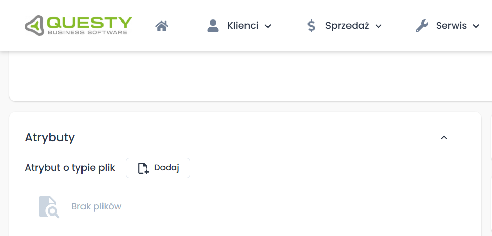 atrybut o typie plik